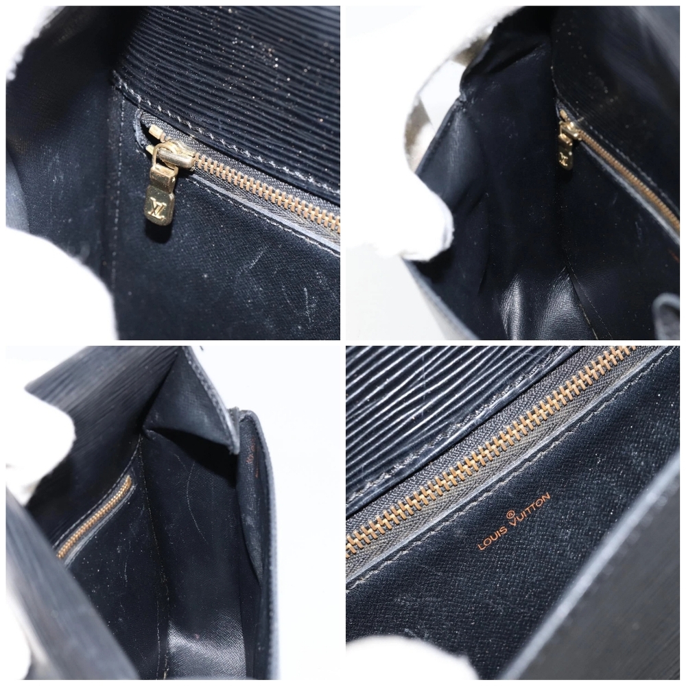 LOUIS VUITTON Epi Saint Cloud GM Shoulder Bag Black Noir - Picture 15 of 16